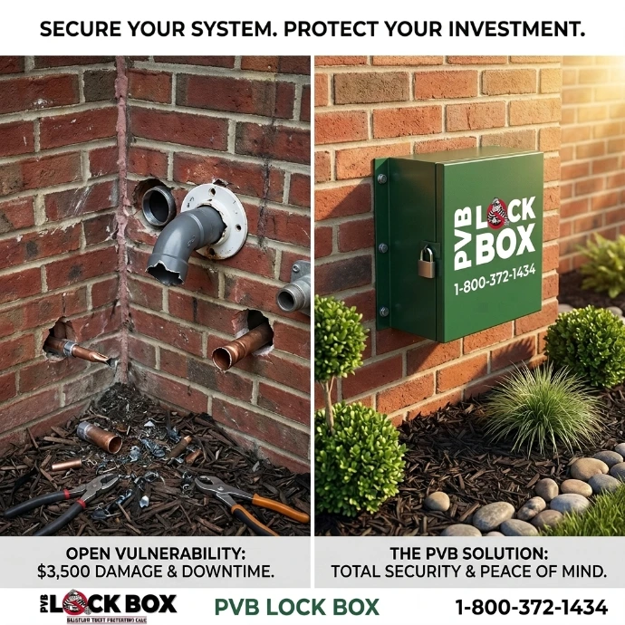 Pressure Vacuum Breaker theft prevention